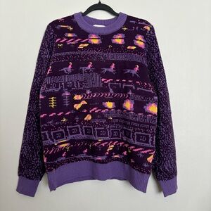 Sentry Centaur Sweater Size Medium Acrylic Mythical Astrology Whimsical